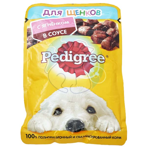 پوچ مخصوص توله سگ طعم بره pedigree 85gr